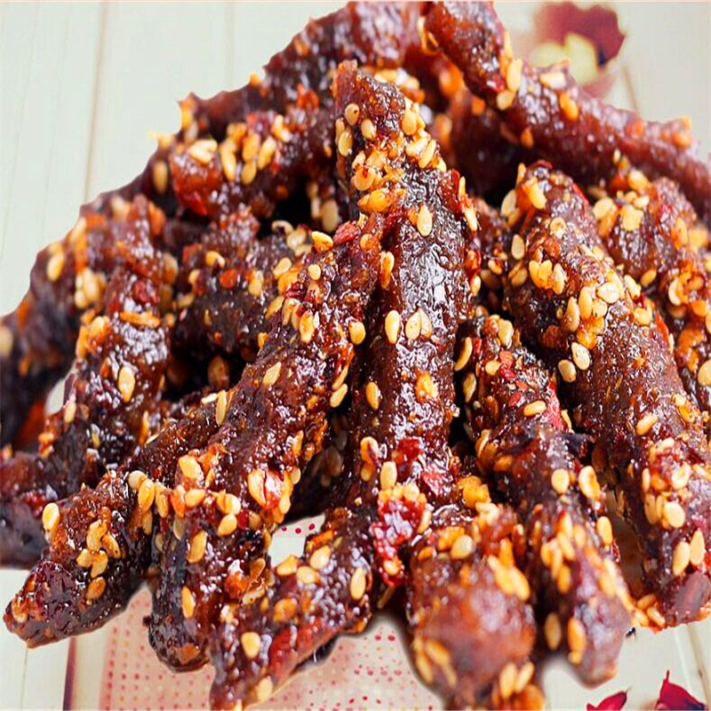 剑门关特产王勇牛肉干 麻辣味休闲零食100g/袋 牛肉干