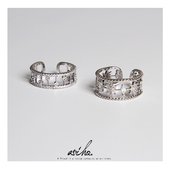 aviho 复古高级感轻奢镂空锆石星星开口戒 小众设计感手饰戒指