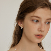 aviho 精致轻奢珍珠葡萄耳环气质小众设计高级感耳饰耳钉新款 女