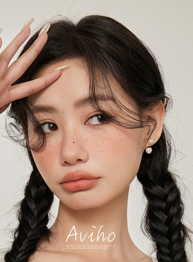 aviho 甜蜜在恋 少女感珍珠爱心后挂式耳环女 精致两戴耳饰耳钉