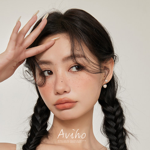 aviho爱心后挂两戴耳环
