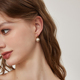aviho 施家珍珠小音符耳饰法式 高级感气质简约百搭通勤耳环女