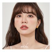 aviho 小香风山茶花造型耳环vintage高级轻奢复古百搭耳钉耳饰女