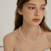 海棠醉日 经典 法式 aviho 复古珍珠项链ins风fever同款 锁骨叠戴女