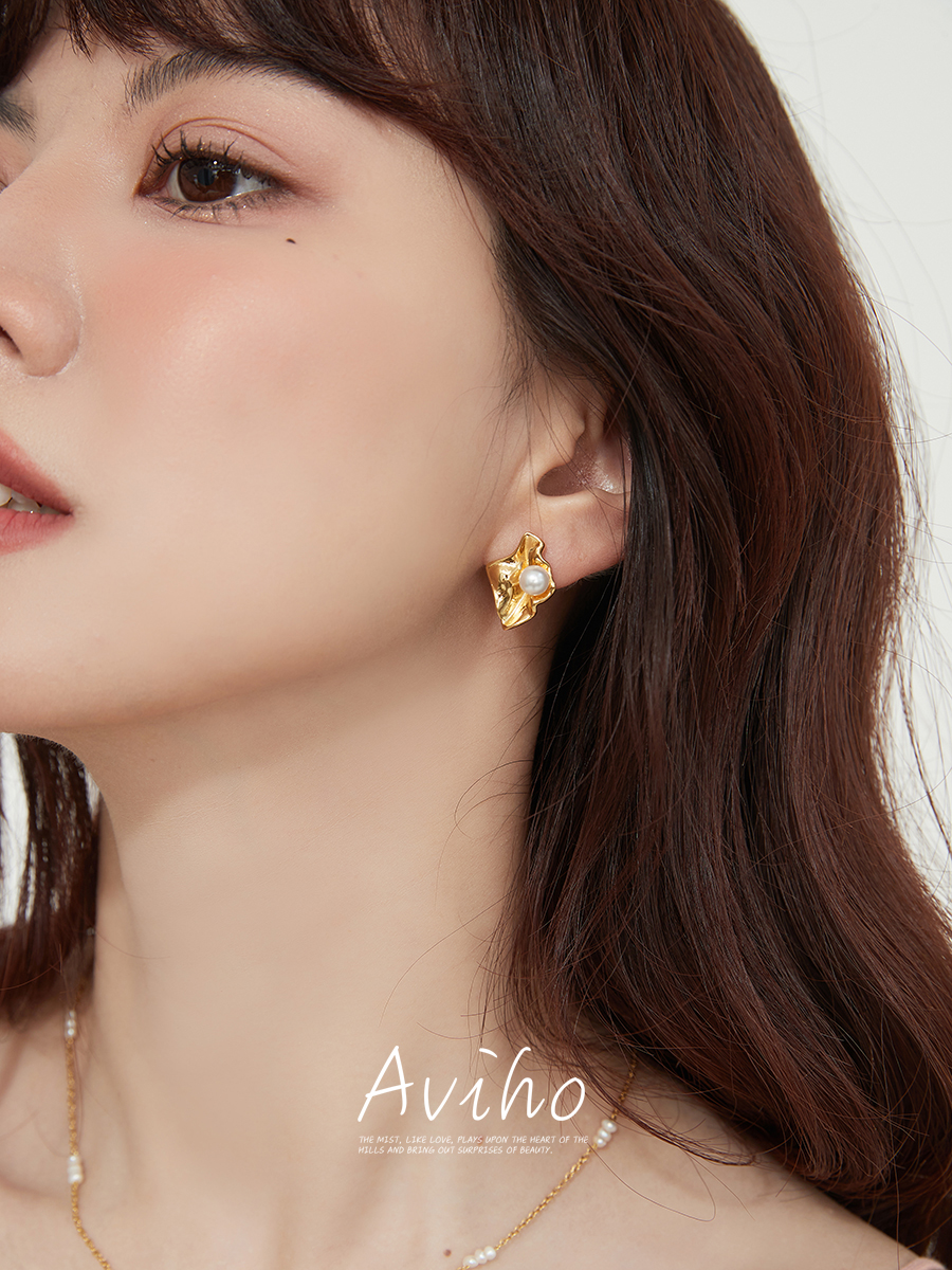 Aviho简约精致珍珠耳环