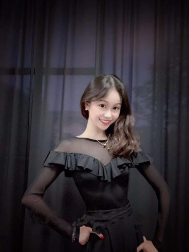 艺华专业荷叶成人上衣拉丁舞