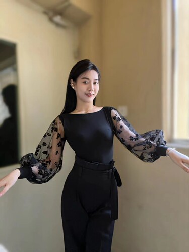 YHA艺华摩登舞舞服女士上衣