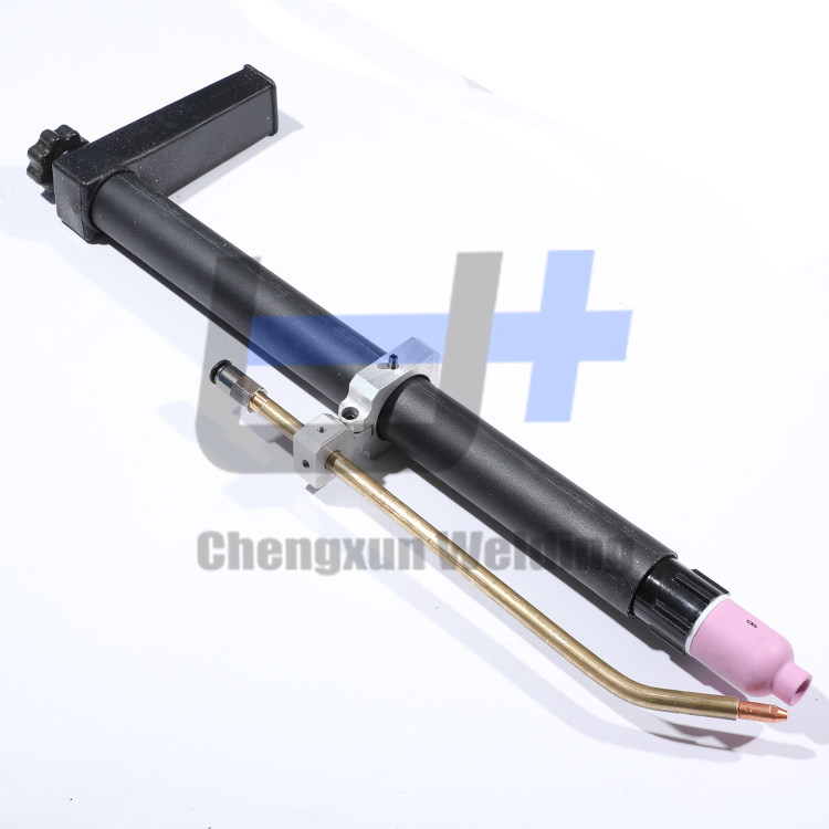 WP27加长型直柄氩弧焊枪送丝夹具支架机器人自动焊送丝夹具三维