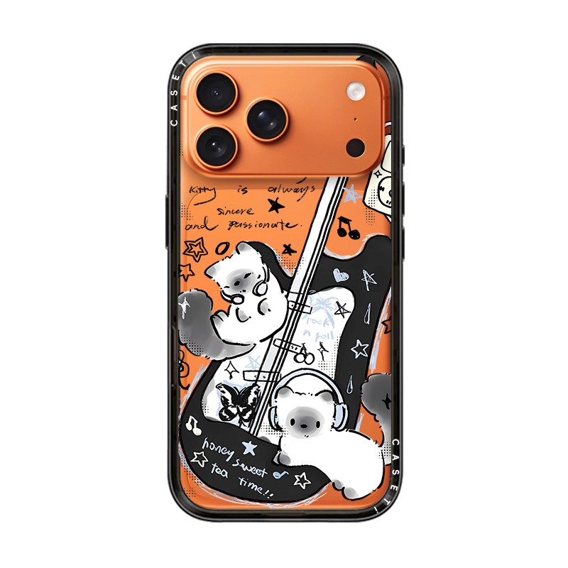 CASETI华强北潮牌动物城吉他布丁猫猫狗狗新壳体C家适用iPhone17promax手机壳苹果16pro防摔15保护套13磁吸14