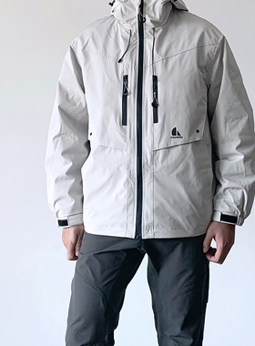 UMSSUSP 冬季户外工装大口袋三合一登山羽绒服冲锋衣男可拆卸内胆