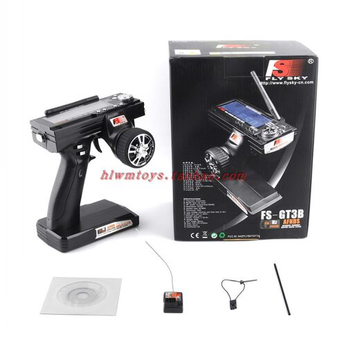 富斯FS-GT3B 2.4G三通道遥控器伟力144001越野漂移车遥控失控保护