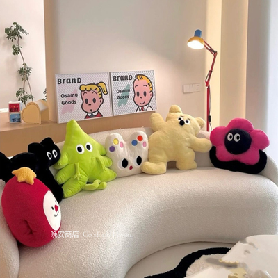 多巴胺抱枕卡通ins风沙发靠垫办公室午睡枕头飘窗沙发装饰摆件