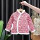 东北大花儿童棉袄女款 马甲棉花网红手工小花袄拜年服宝宝棉服加厚
