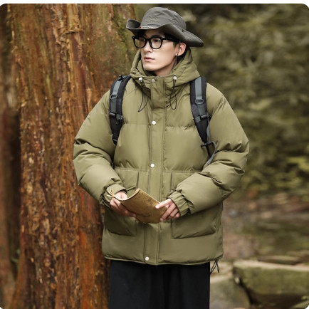350斤大码新款加厚羽绒服男中羽绒服