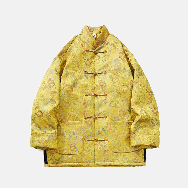 新中式国风轻奢国色天香提花唐装