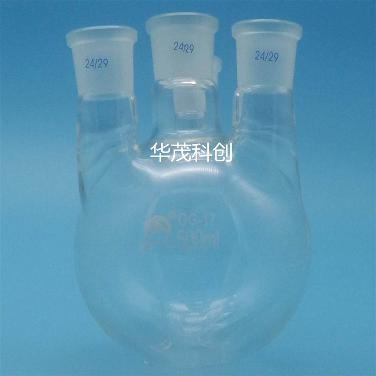 蜀牛圆底蒸馏四口烧瓶玻璃直斜形高硼硅2505001000200030005000ml