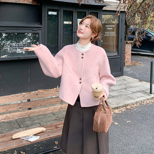 外套 双面羊毛呢短款 1D066 5129 K295 现货 P195 70%羊毛