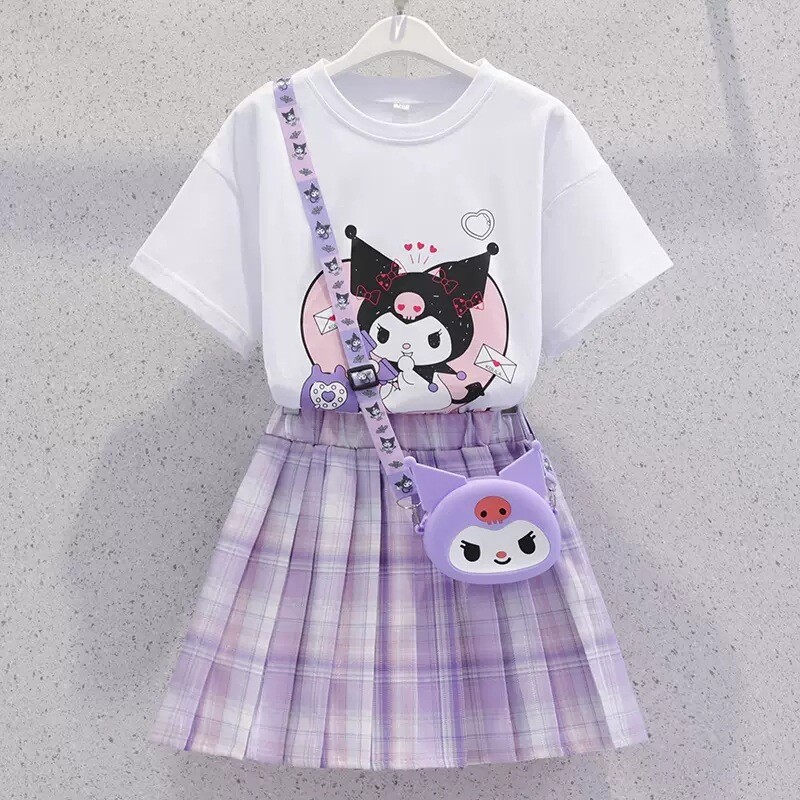 夏季儿童jk裙制服女童半身裙夏套装短裙夏装裙子格裙小学生百褶裙