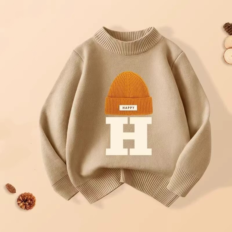 童装男童毛衣2025新款秋冬款男女童保暖毛线衣中大儿童针织衫上衣