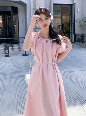【有买家秀现货】夏季连衣裙韩系粉色连衣裙2C353-8625-p125-k188