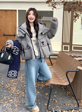 现货！现货！现货！时尚爆款连帽50绒羽绒服2C212-G199-P255-K388