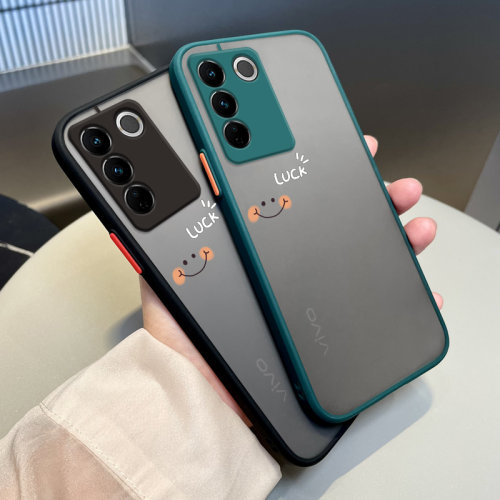 vivos16手机壳硅胶简约撞色防摔