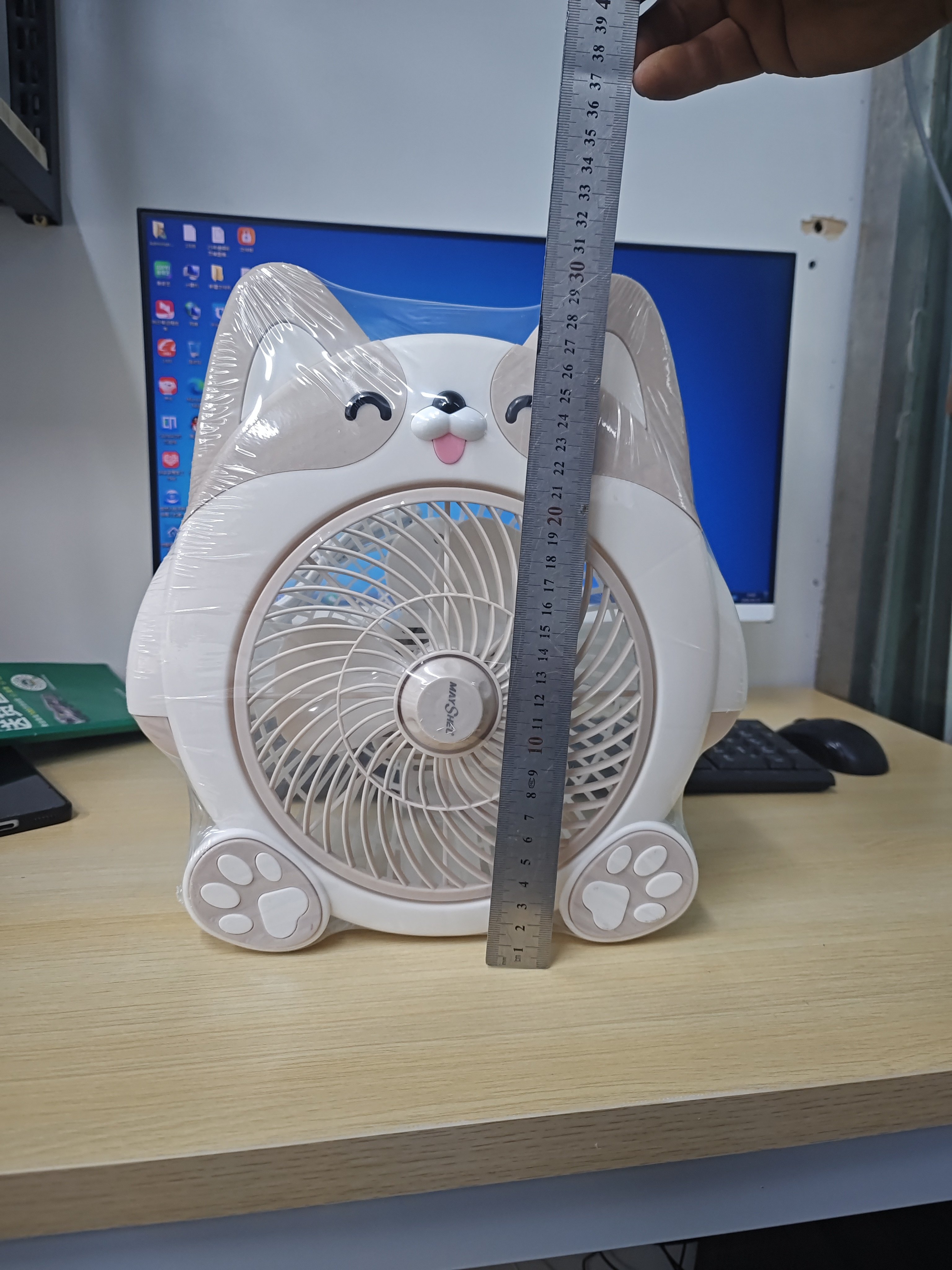 美诗儿电风扇台式家用静音迷你小型风扇学生宿舍家用办公桌转页扇