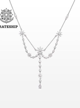 海盗船银饰暮雪项链秋冬首饰