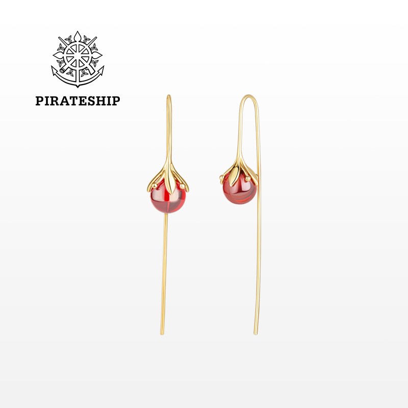 海盗船耳钉耳饰银耳环轻奢高级感