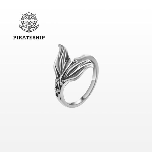 海盗船银饰戒指女小众设计简约款