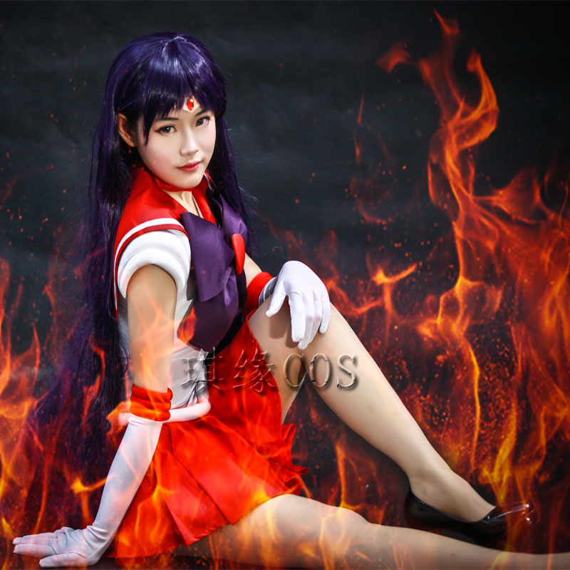 美少女战士SailorMoon火野丽火星女童宝宝亲子cosply动漫衣服服装