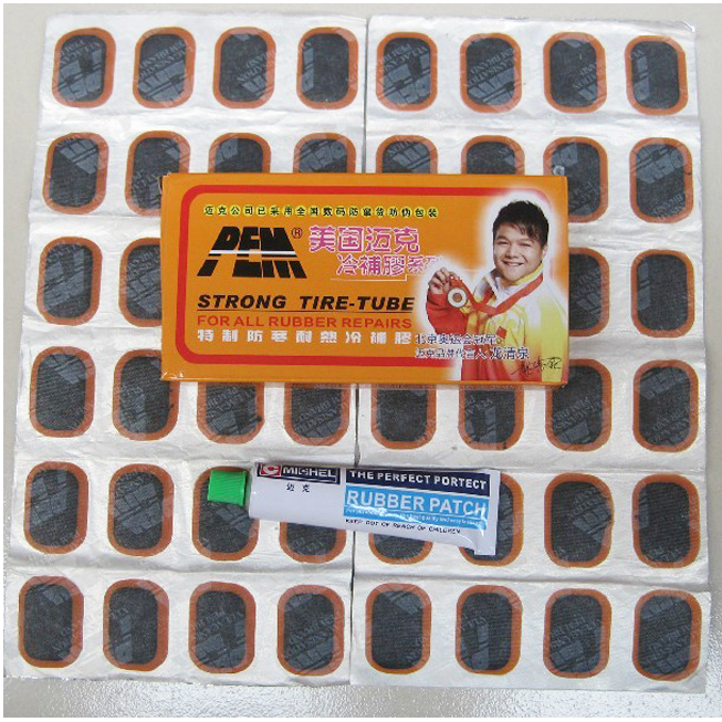 山地车迈克自行车冷补胶片摩托电动车 胶水片锉刀补胎工具零配件