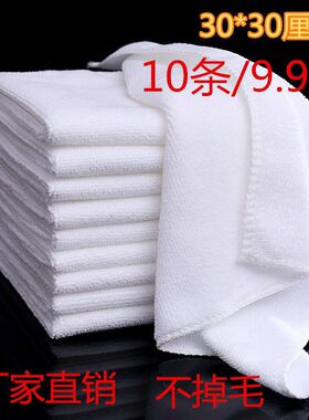 小毛巾一次性清洁白方巾餐厅酒店擦手巾多功能洗碗巾餐巾厨房抹布