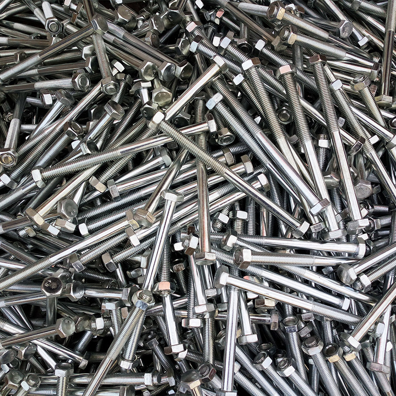 热镀锌穿钉三眼单槽用12*180螺栓12*100螺丝六角螺栓有头无头穿钉