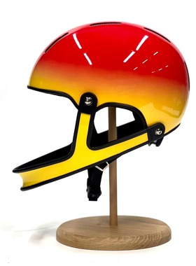 Mark2秋冬渐变新款VELDT碳纤维自行车盔男女通用复古滑雪盔越野盔