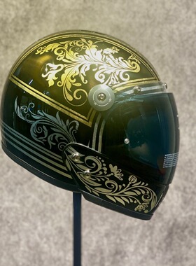 VELDT欧米伽摩托车头盔3c认证机车男女骑行电动安全全盔银箔线条