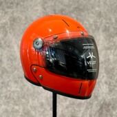 朱砂红VELDT摩托车头盔男女3c认证电动车安全骑行个性 风头盔拿铁