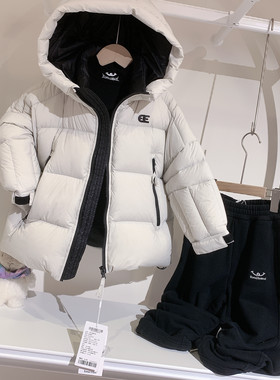 欧恰恰儿童羽绒服冬新款男女时尚洋气加厚羽绒服外套带帽羽绒服