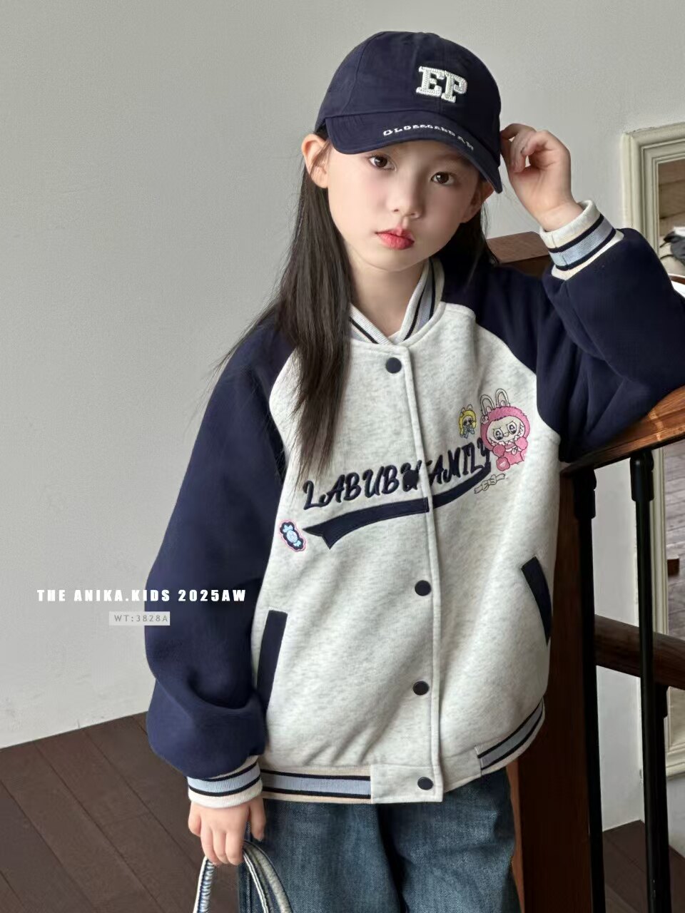 阿尼卡ANIKA韩国童装女童外套棒球服2025秋季新款洋气时髦中大童