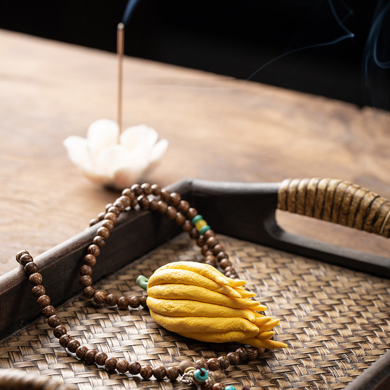 佛手瓜茶宠摆件小号可养紫砂禅意茶道线香插香道香座创意家居装饰