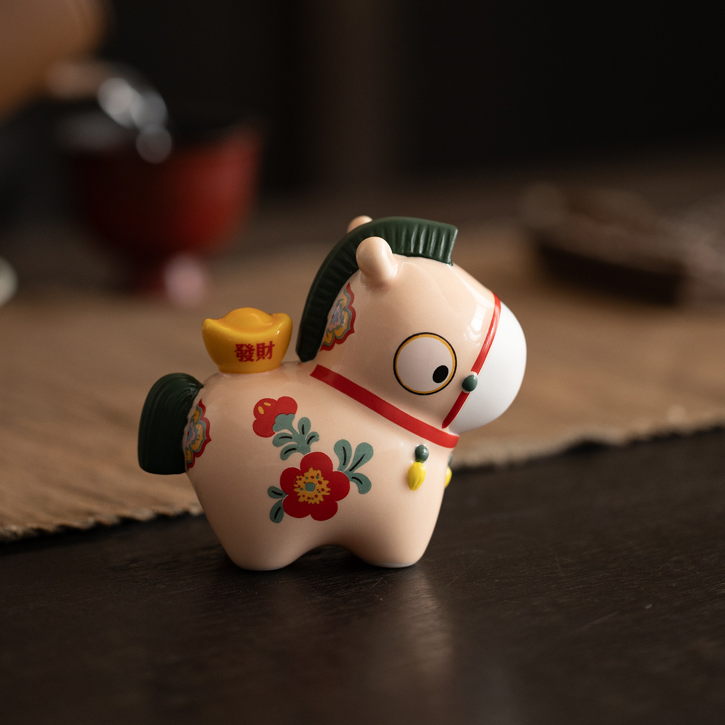 可爱小马茶宠摆件陶瓷马上有钱花有福禄家居装饰品马年招财吉祥物,餐饮具,茶宠摆件,淘宝优惠券,粉丝福利购,淘宝优惠卷
