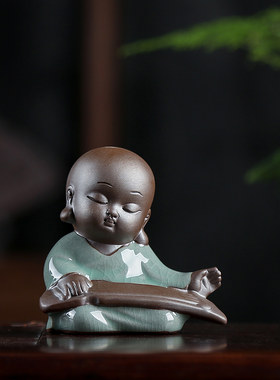 茶宠花宠琴棋书画摆件开片茶具