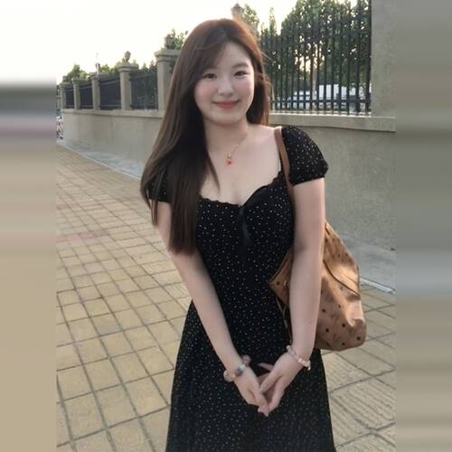 系带连衣裙收腰显瘦时尚短袖裙子