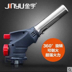 。JINYU金宇便携式卡口喷火枪丁烷气可倒置户外点火器高温焊接GT2