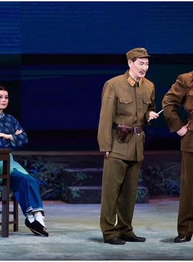 现代京剧沙家浜智斗演出服装阿庆嫂刁德一沙奶奶军民鱼水情郭建光