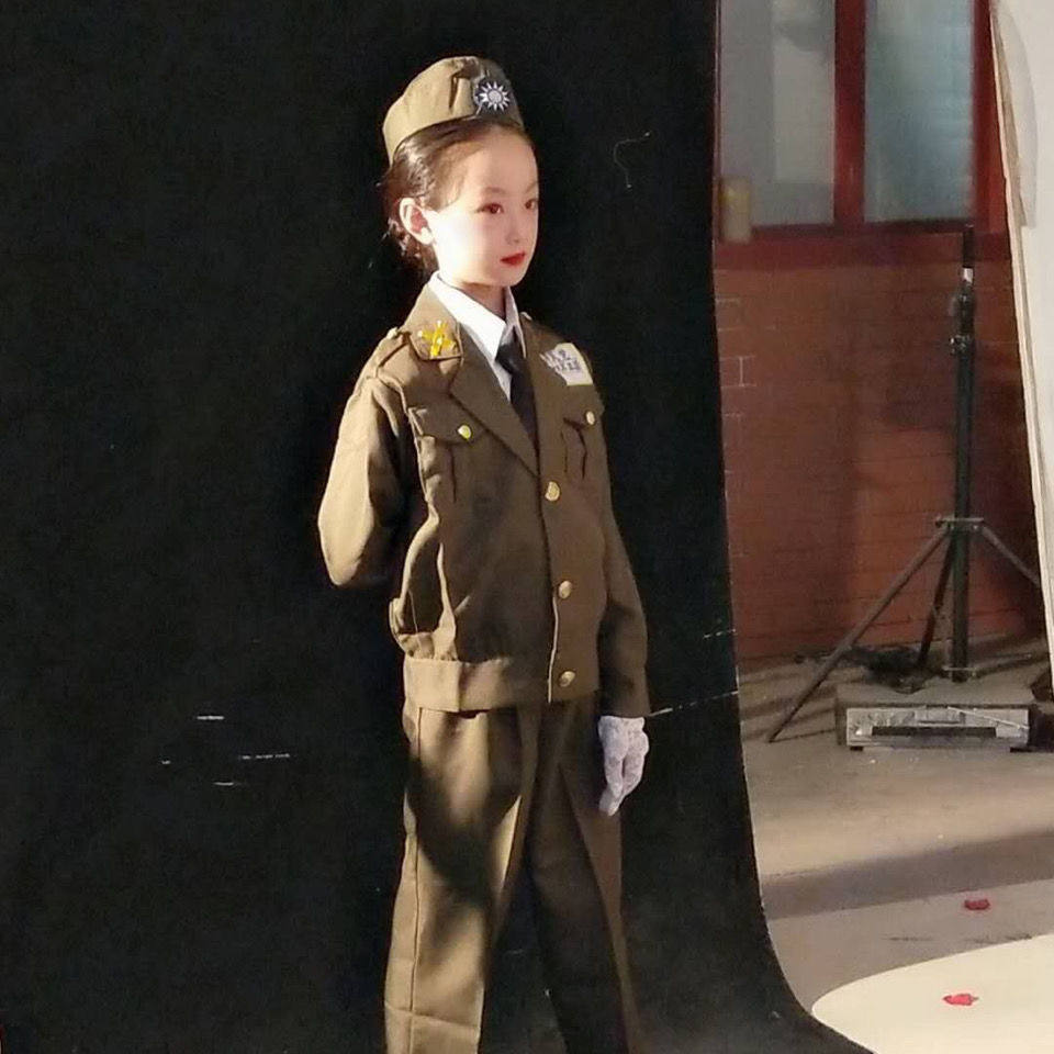 美式国军装男女儿童抗日军官服影视摄影民国表演出服幼儿园学生