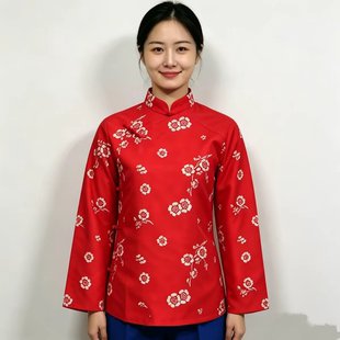 红灯记李铁梅演出服民国偏襟盘扣舞台表演套装李奶奶李王和铁道服