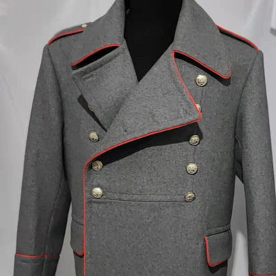 苏联M69式将官男毛呢大衣俄罗斯老兵复古版防寒保暖灰色长款外套