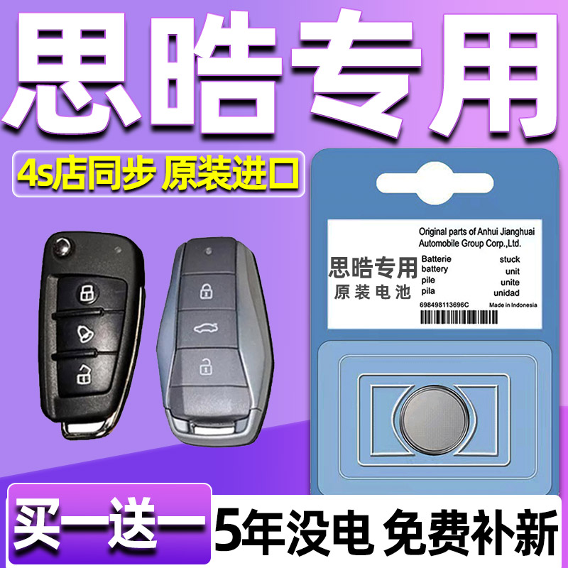 思皓原装e10x汽车钥匙电池e50a专用x8plus qx x6 x4花仙子爱跑s 7