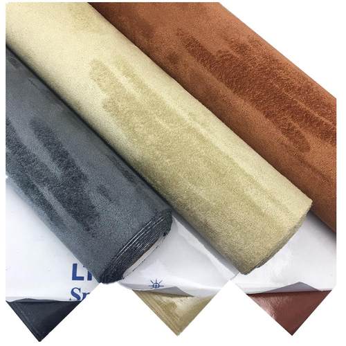 背胶自粘翻毛皮汽车内饰高弹绒布